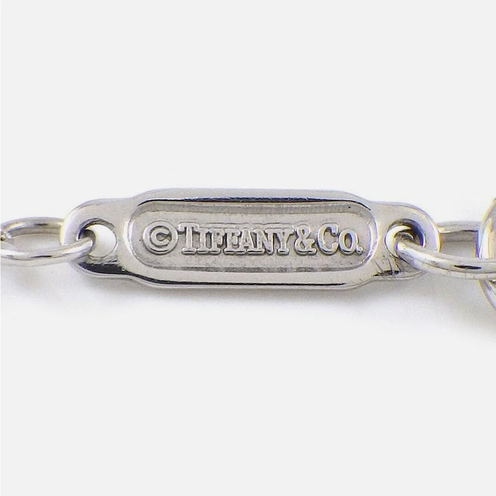 Tiffany & Co. 18k White Gold Pink Sapphire Drop Pendant - Picture 5 of 7